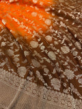 Pure Mix Banarasi Georgette Dual Tone Saree - Kanjeevaram Silk Mandir
