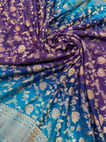 Pure Mix Banarasi Georgette Dual Tone Saree - Kanjeevaram Silk Mandir