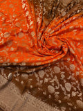 Pure Mix Banarasi Georgette Dual Tone Saree - Kanjeevaram Silk Mandir