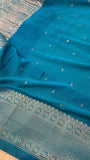 Pure Mix Banarasi Georgette Dual Tone Saree - Kanjeevaram Silk Mandir