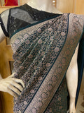 Pure Mix Banarasi Kathan Silk Saree (Green) - Kanjeevaram Silk Mandir
