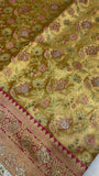 Pure mix bridal tissue semi silk saree with work blouse🦚 - Kanjeevaram Silk Mandir