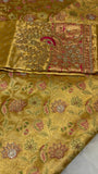 Pure mix bridal tissue semi silk saree with work blouse🦚 - Kanjeevaram Silk Mandir