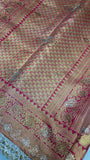 Pure mix bridal tissue semi silk saree with work blouse 💓 - Kanjeevaram Silk Mandir