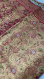 Pure mix bridal tissue semi silk saree with work blouse 💓 - Kanjeevaram Silk Mandir