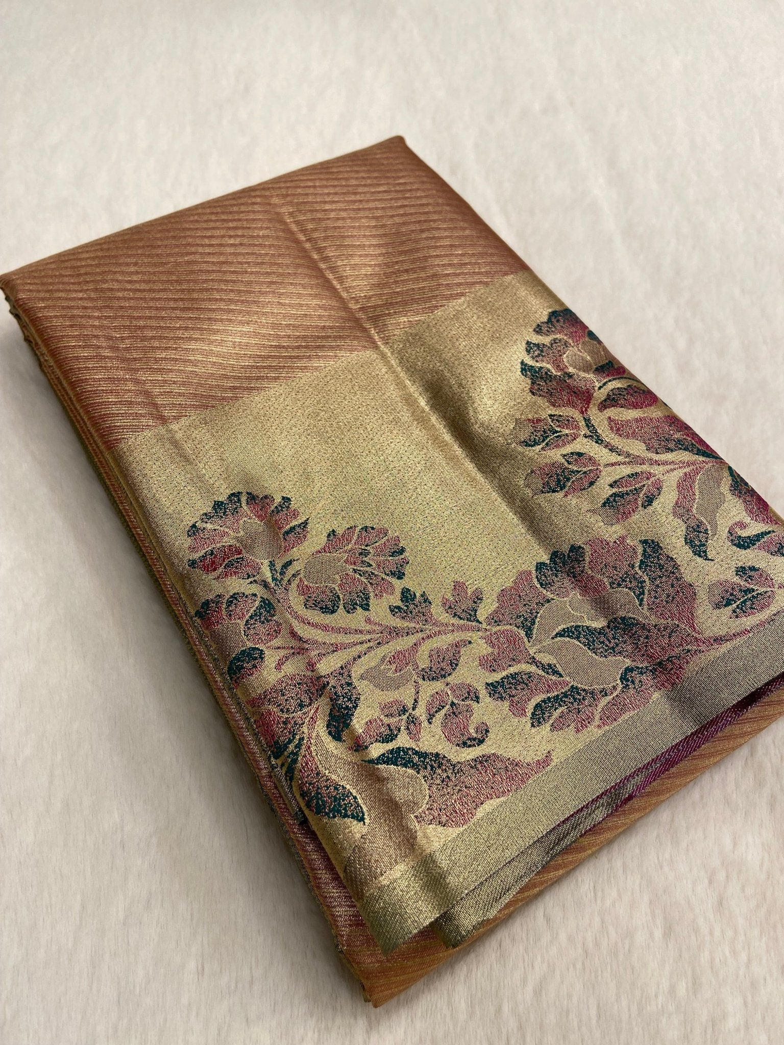 Pure Mix Bridal Tissue Silk Saree - Kanjeevaram Silk Mandir
