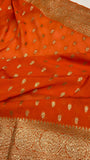 Pure Mix Crepe Georgette Saree - Kanjeevaram Silk Mandir