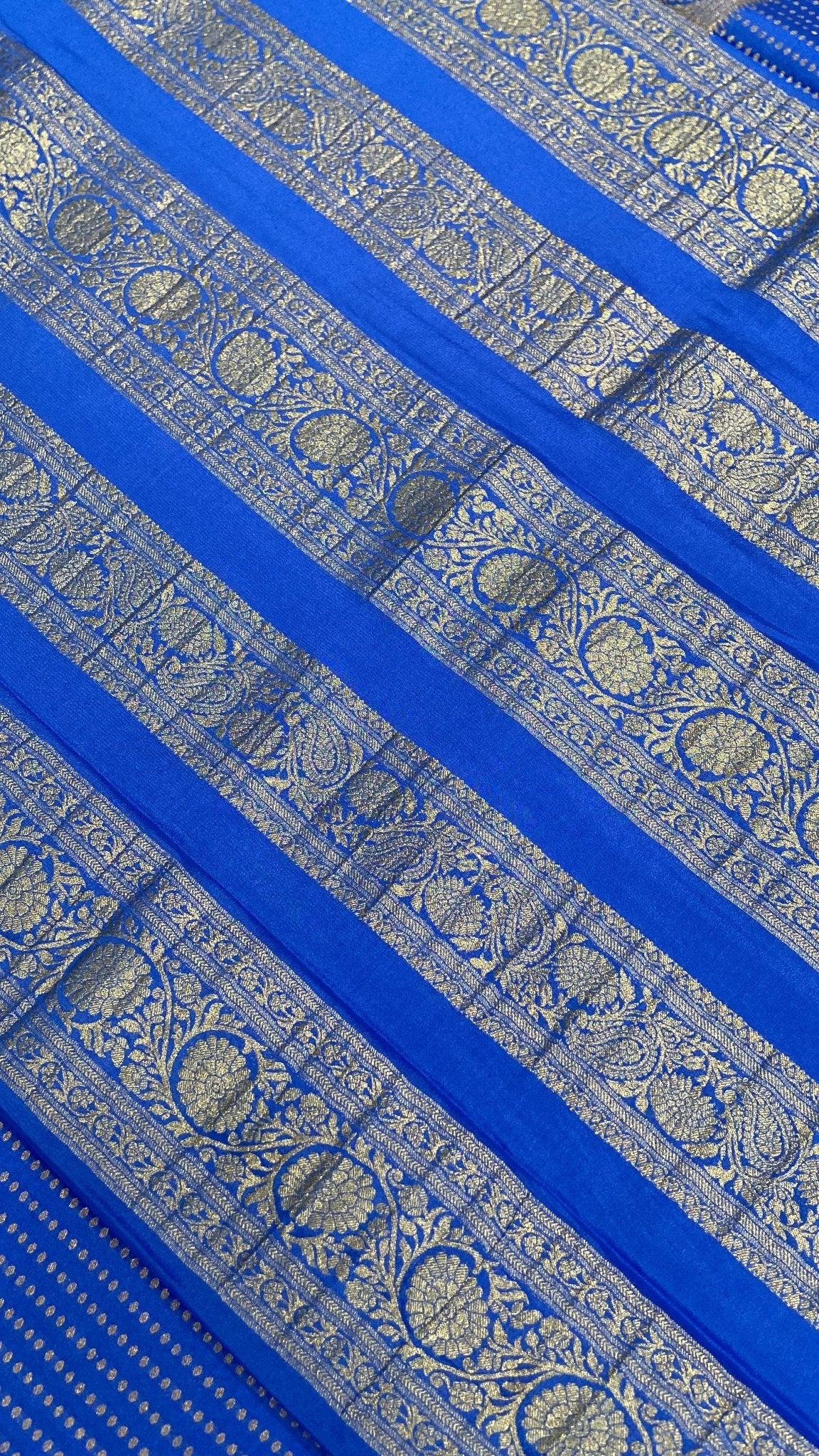 Pure Mix Crepe Mysore Silk Saree - Kanjeevaram Silk Mandir