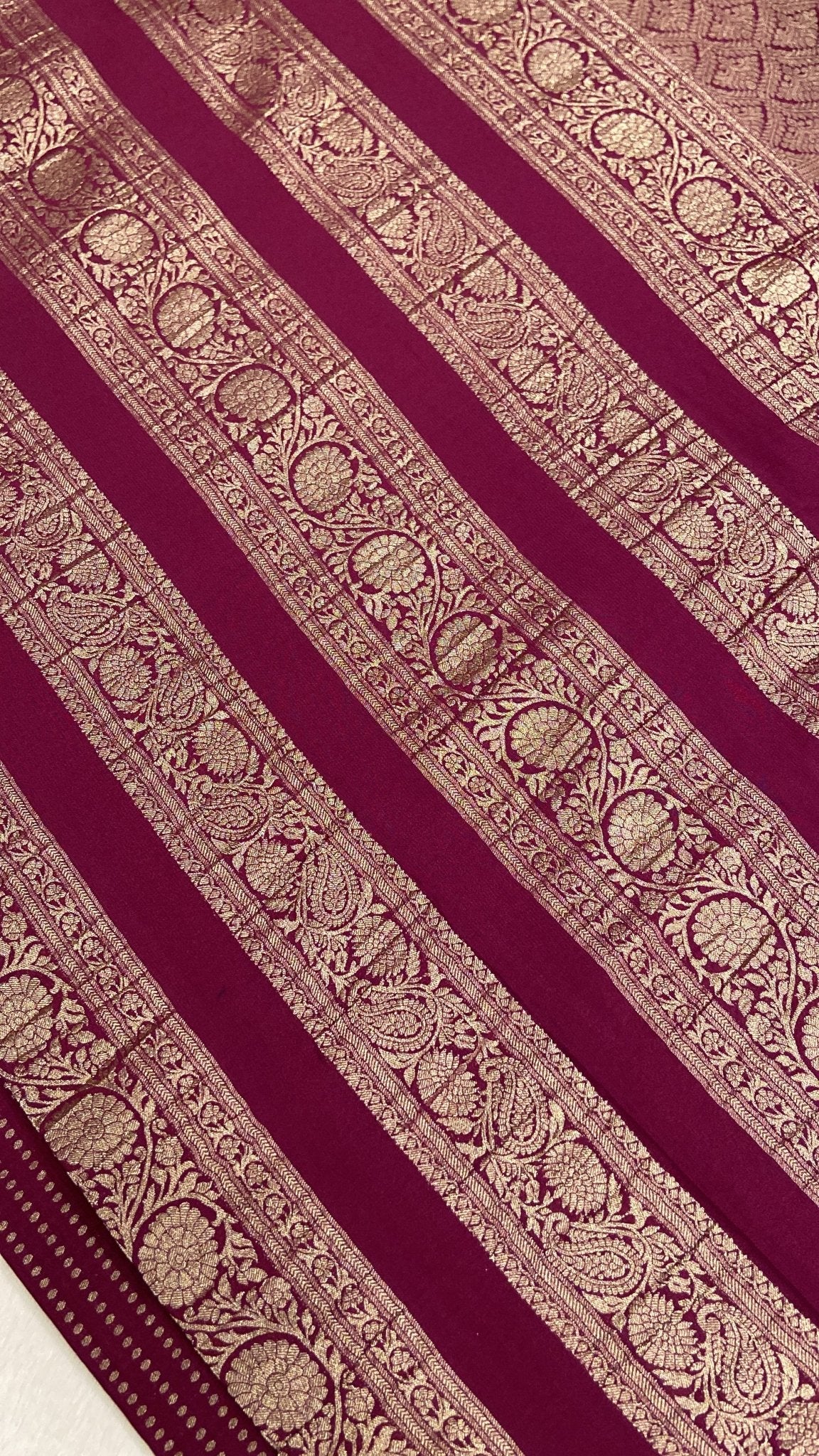 Pure Mix Crepe Mysore Silk Saree - Kanjeevaram Silk Mandir