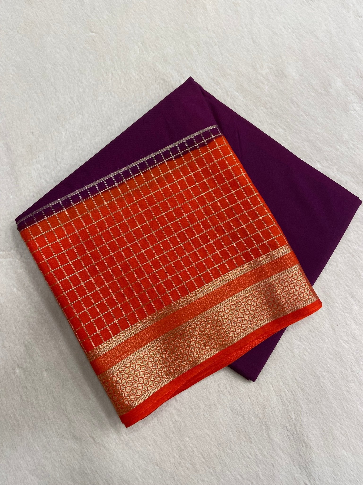 Pure Mix Crepe Mysore Silke Saree ✨ - Kanjeevaram Silk Mandir