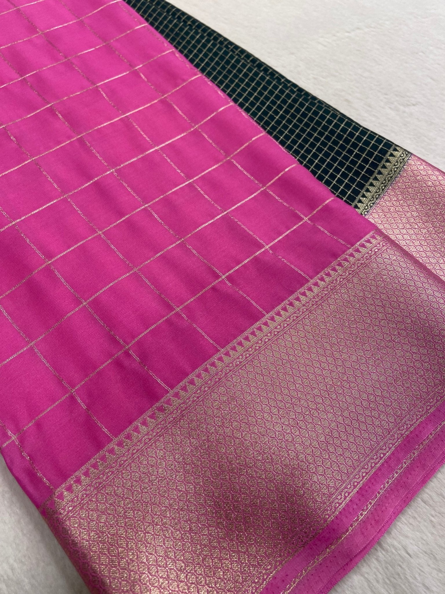 Pure Mix Crepe Mysore Silke Saree ✨ - Kanjeevaram Silk Mandir