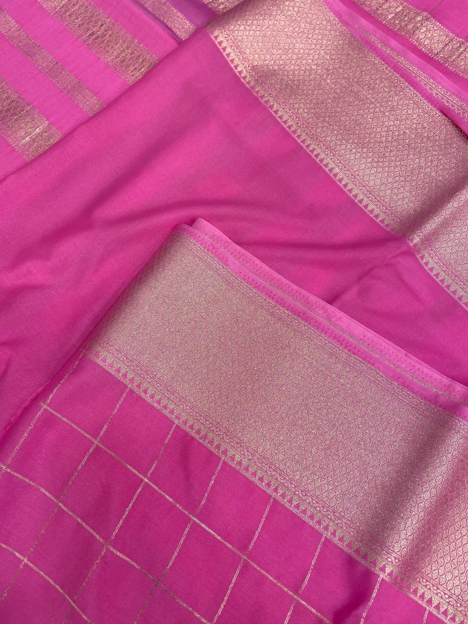 Pure Mix Crepe Mysore Silke Saree ✨ - Kanjeevaram Silk Mandir