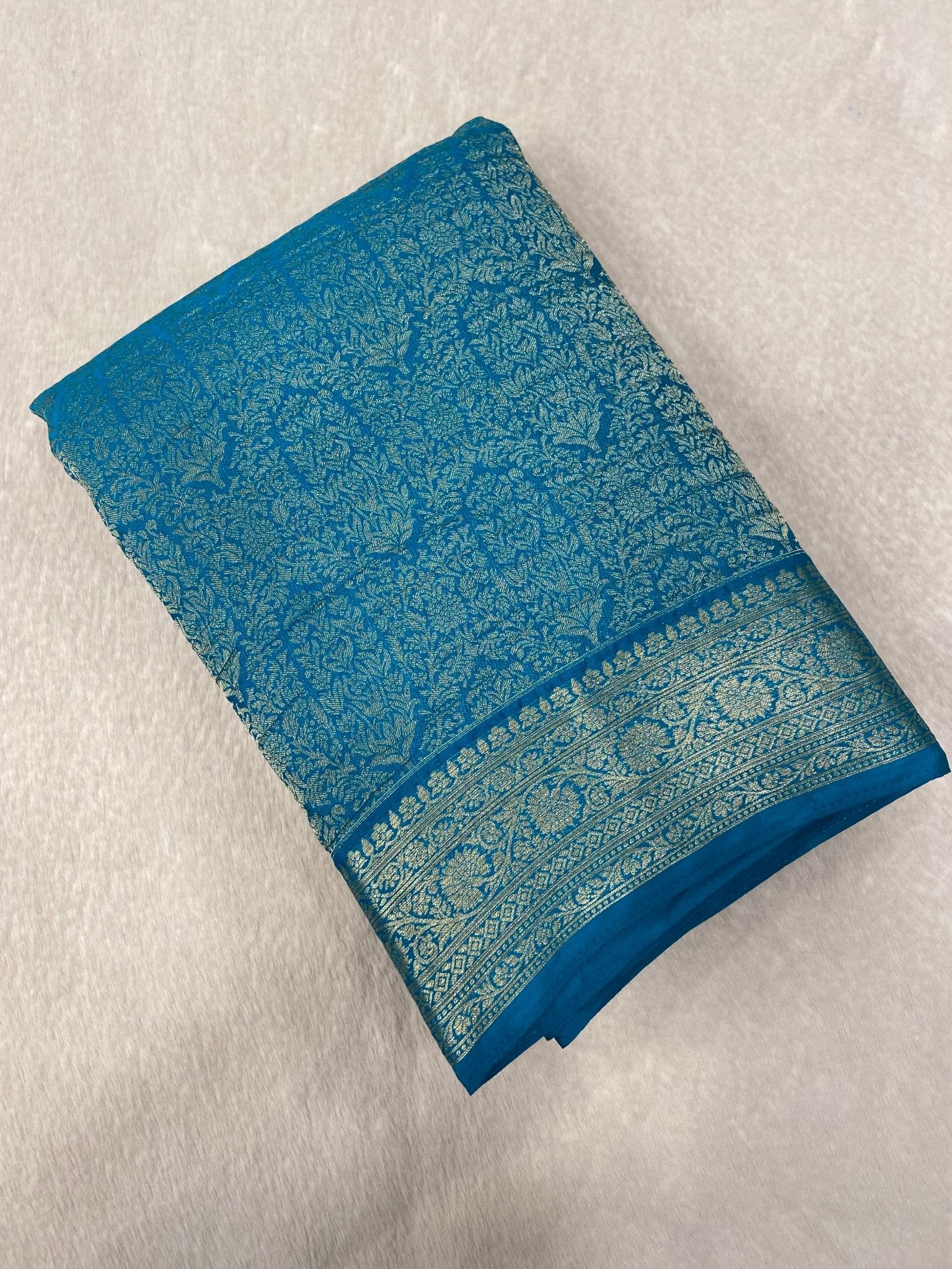 Pure Mix Georgette Saree - Kanjeevaram Silk Mandir