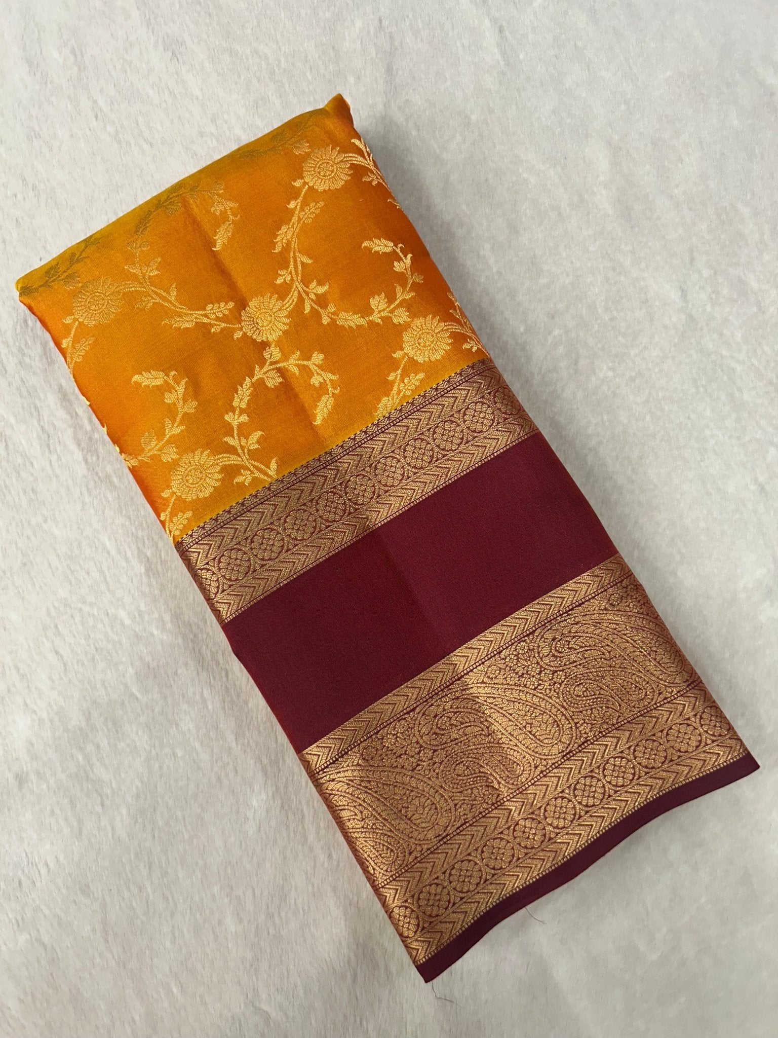 Pure Mix Kanjeevaram Silk Saree - Kanjeevaram Silk Mandir