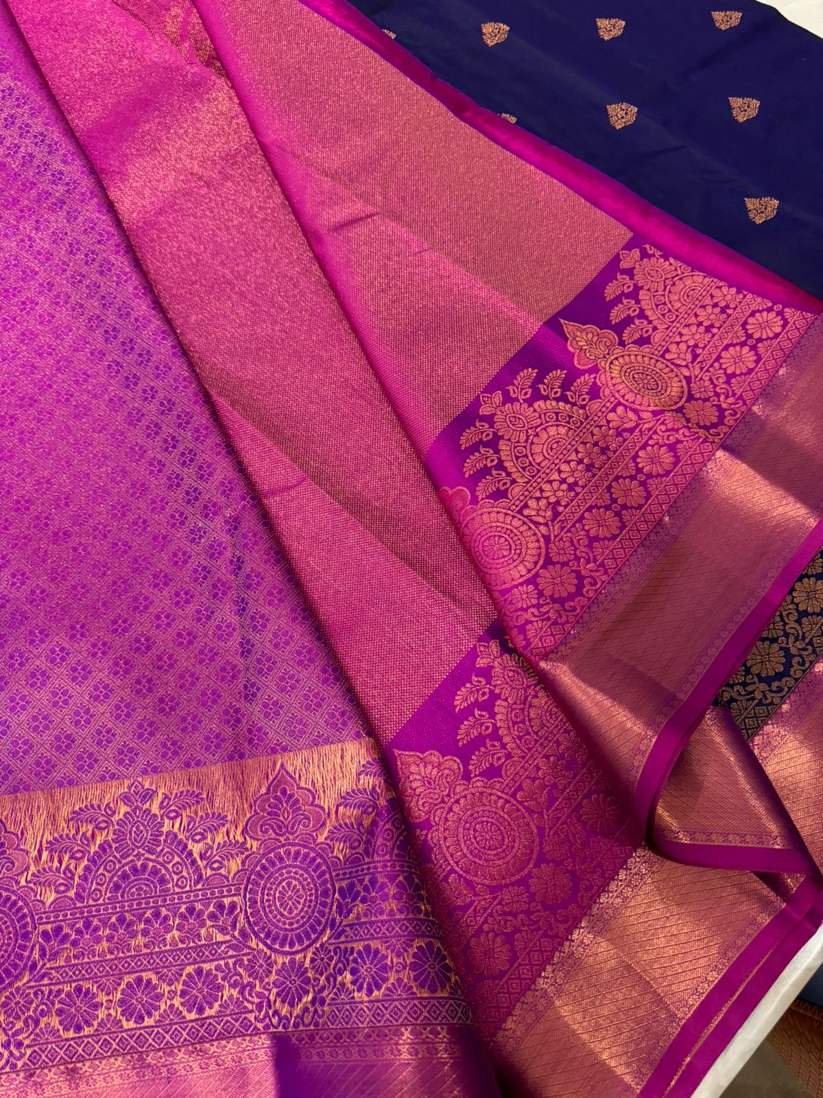 Pure Mix Kanjeevaram Silk Saree - Kanjeevaram Silk Mandir