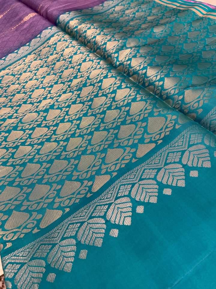 Pure mix Kanjeevaram soft silk saree - Kanjeevaram Silk Mandir