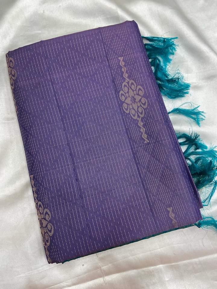 Pure mix Kanjeevaram soft silk saree - Kanjeevaram Silk Mandir