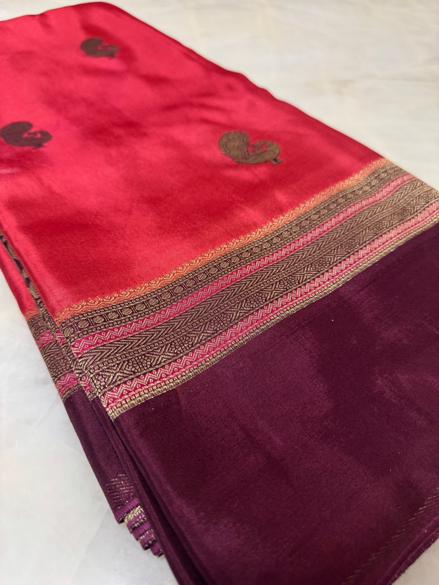 Pure Mix Mysore Silk Saree (Washable) - Kanjeevaram Silk Mandir