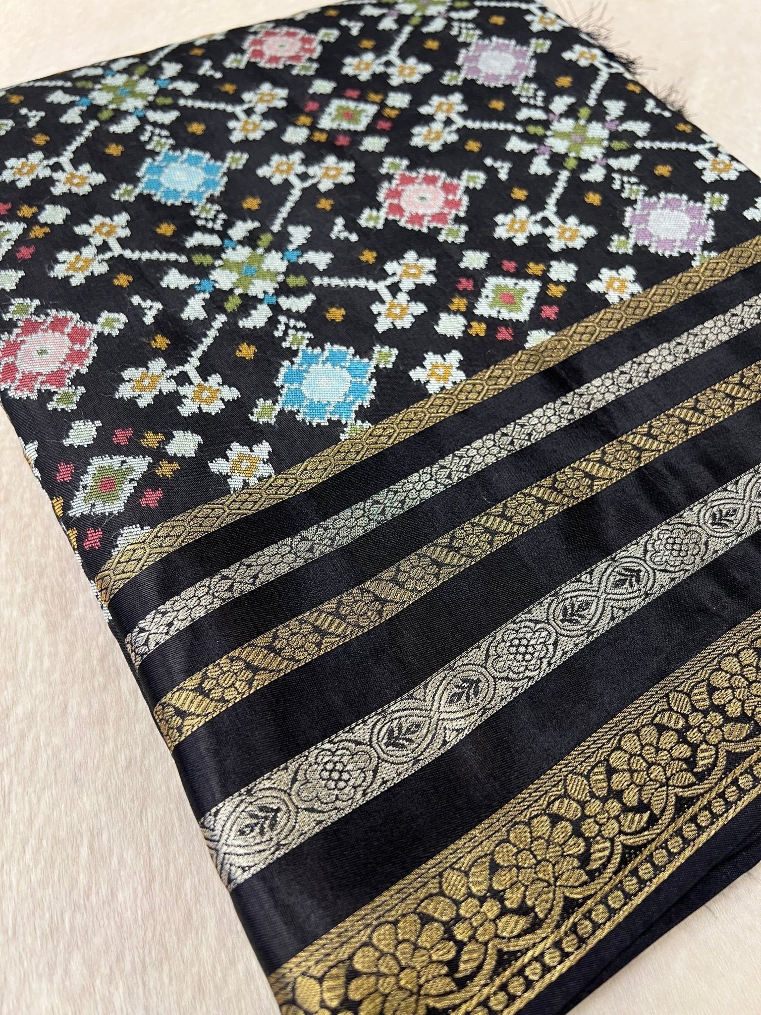 Pure Mix Pochampally Silk Saree - Kanjeevaram Silk Mandir