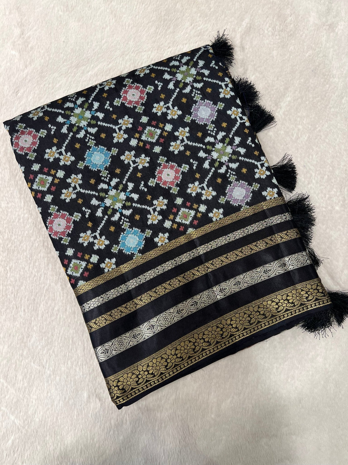 Pure Mix Pochampally Silk Saree - Kanjeevaram Silk Mandir
