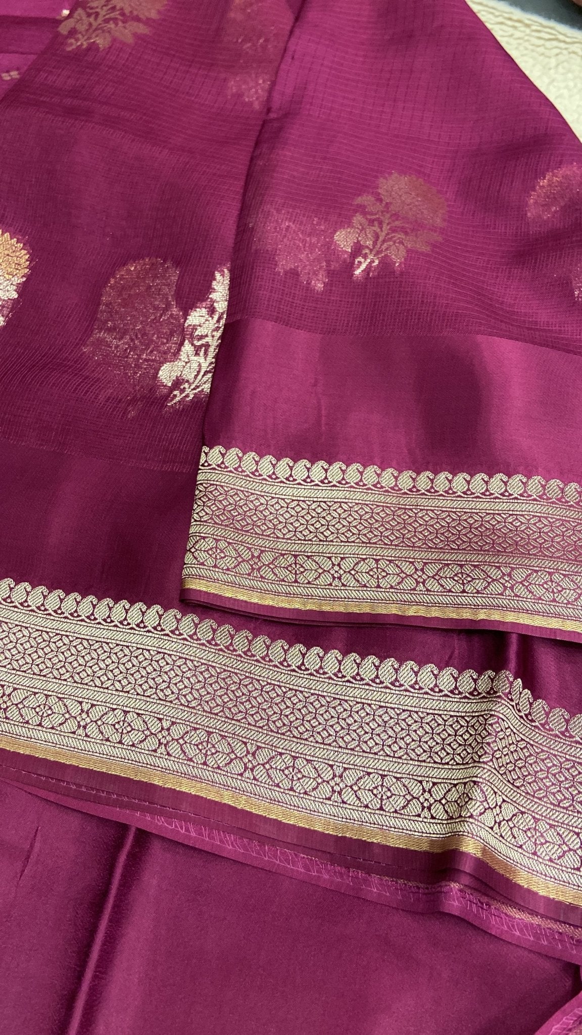 Pure Soft Manipuri Kota With Satin Border Saree - Kanjeevaram Silk Mandir