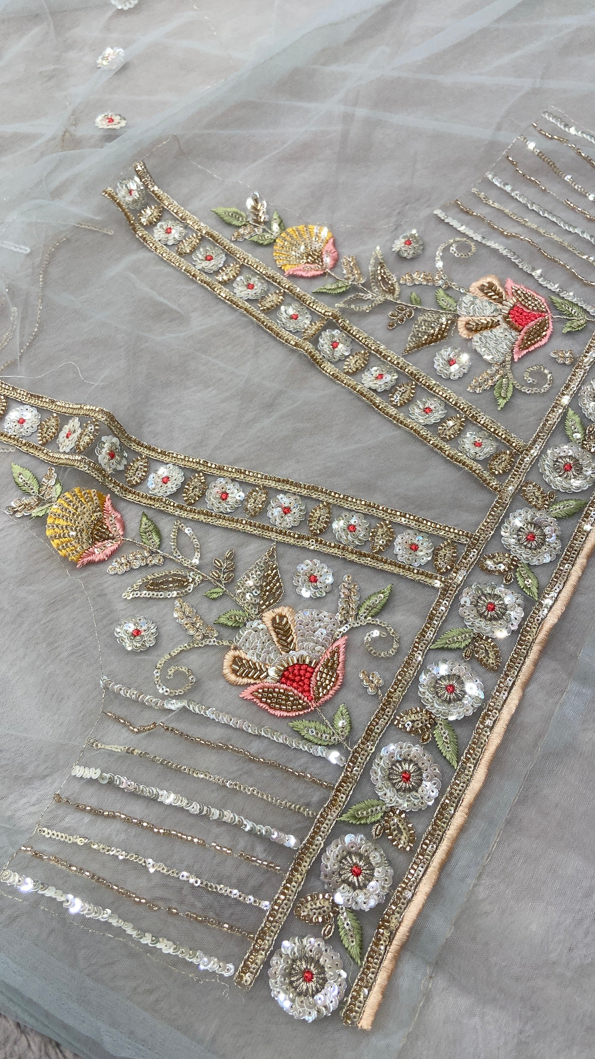 Pure Soft Tissue Organza Saree🩵 - Kanjeevaram Silk Mandir