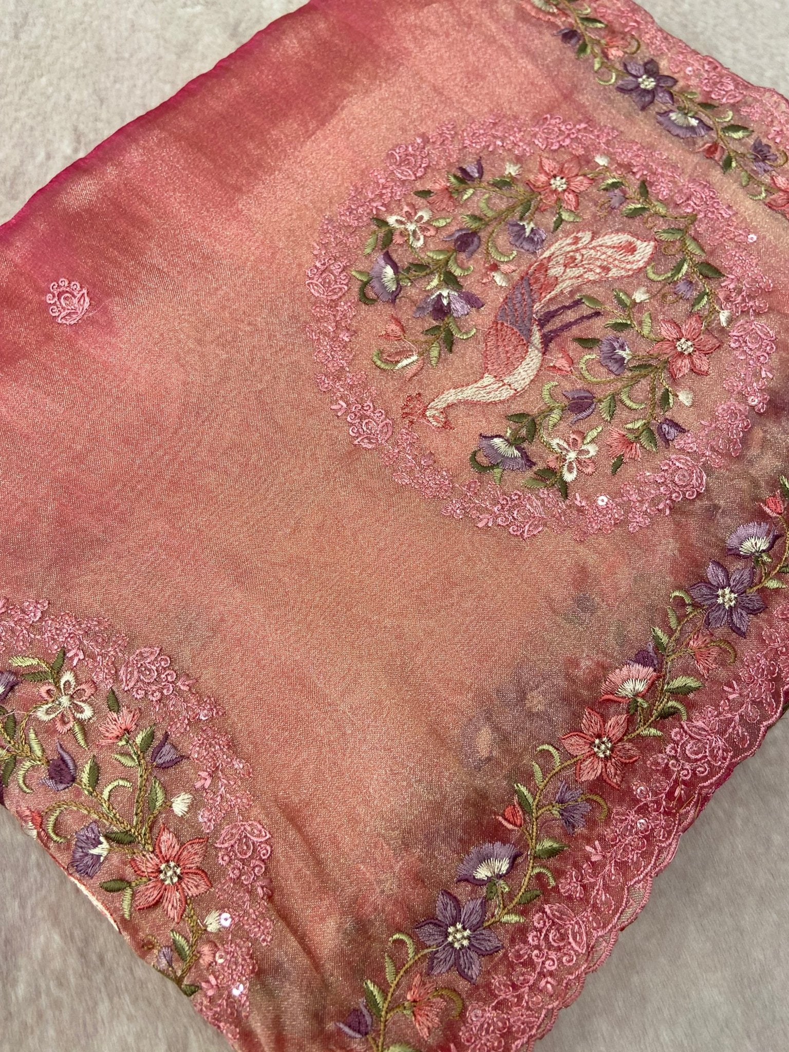 Pure Soft Tissue Organza Saree 💗 - Kanjeevaram Silk Mandir