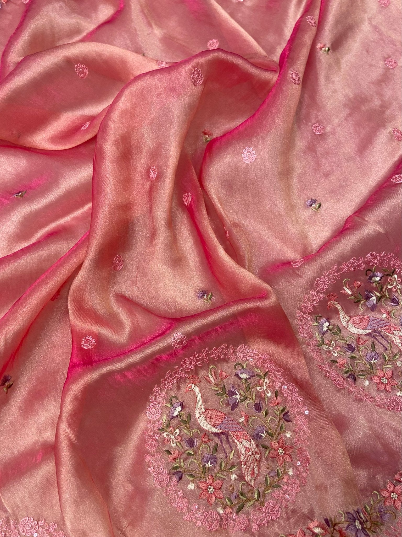 Pure Soft Tissue Organza Saree 💗 - Kanjeevaram Silk Mandir