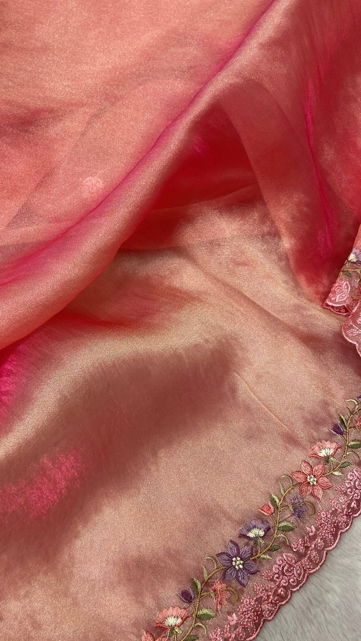 Pure Soft Tissue Organza Saree 💗 - Kanjeevaram Silk Mandir