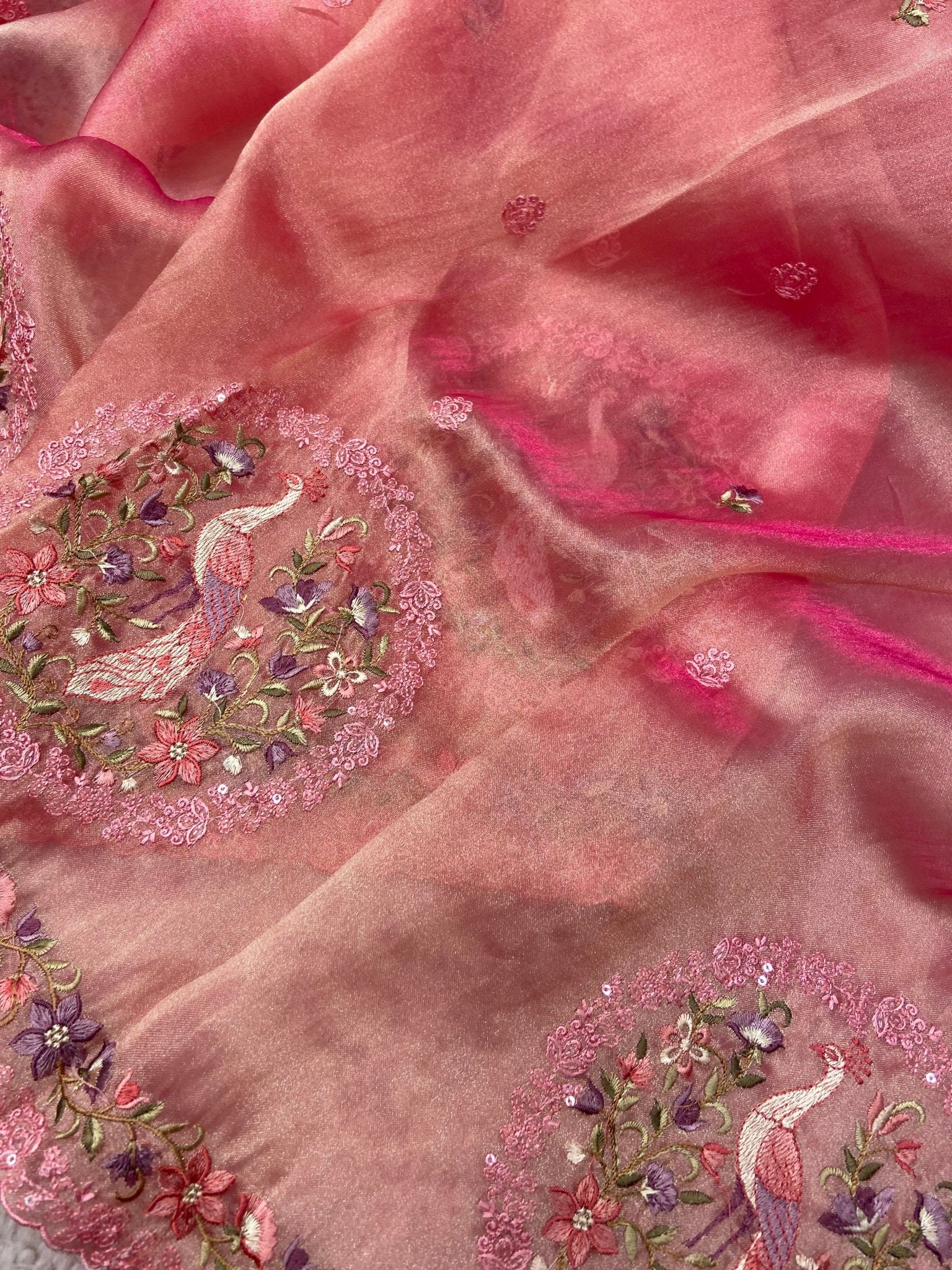 Pure Soft Tissue Organza Saree 💗 - Kanjeevaram Silk Mandir