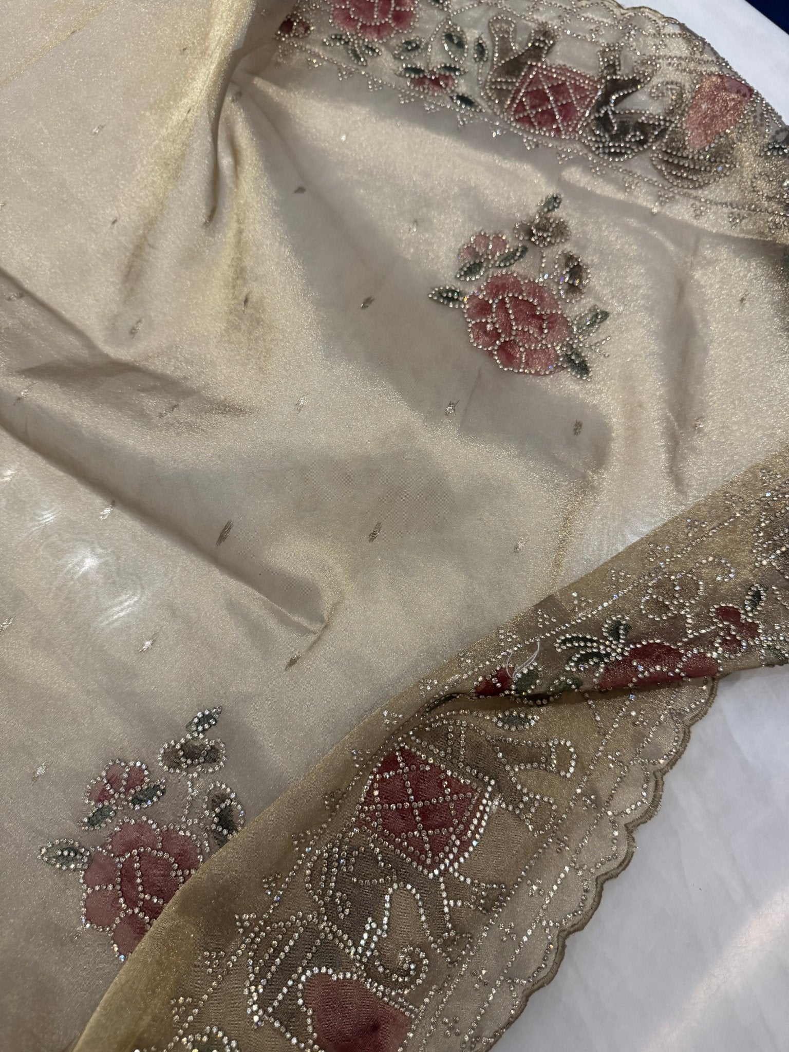 Pure Soft Tissue Organza Saree - Kanjeevaram Silk Mandir