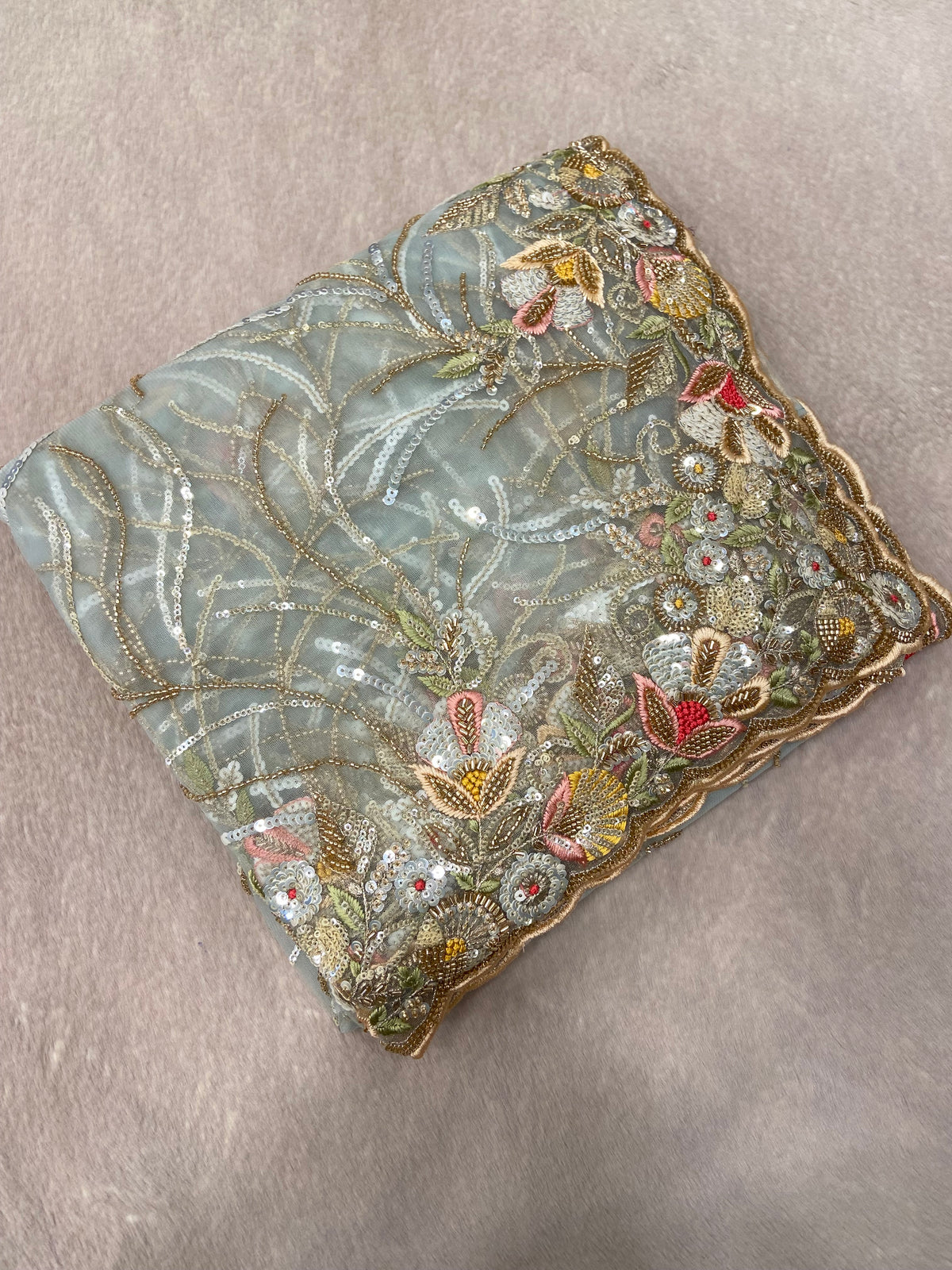 Pure Soft Tissue Organza Saree🩵 - Kanjeevaram Silk Mandir