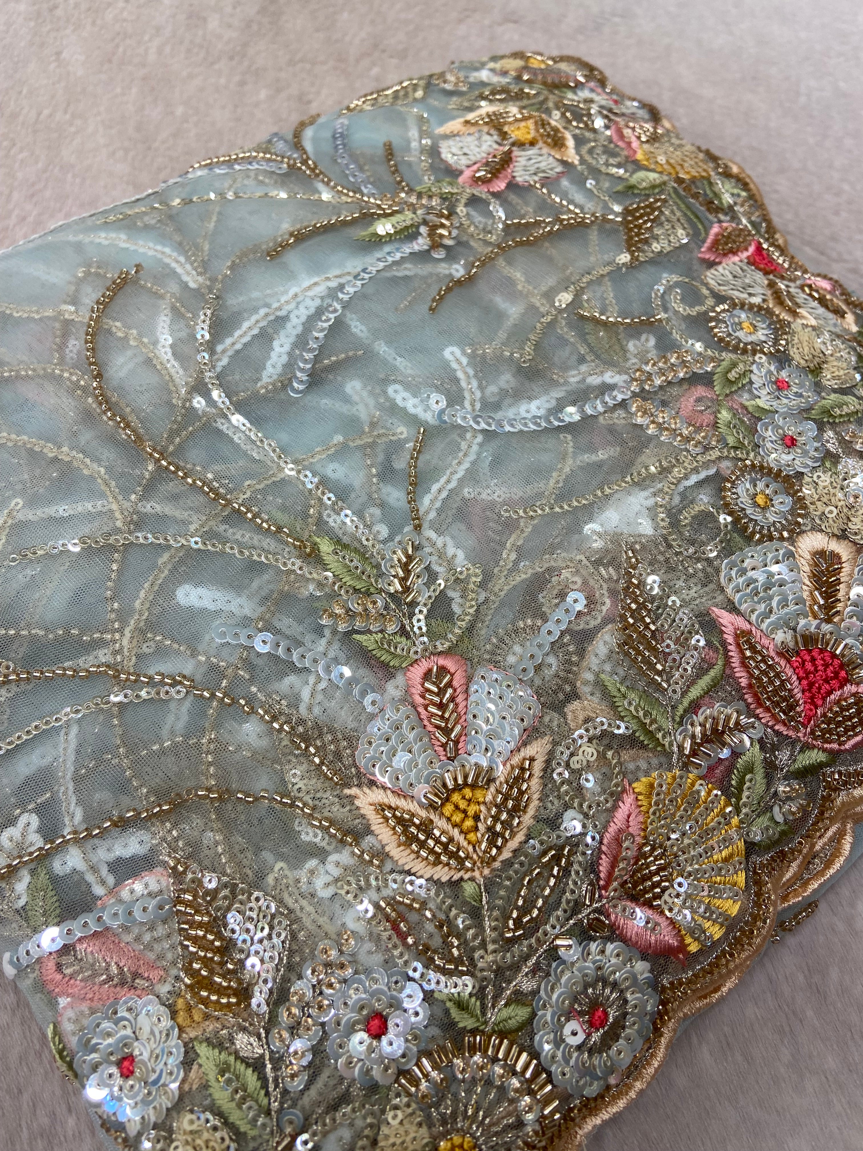 Pure Soft Tissue Organza Saree🩵 - Kanjeevaram Silk Mandir
