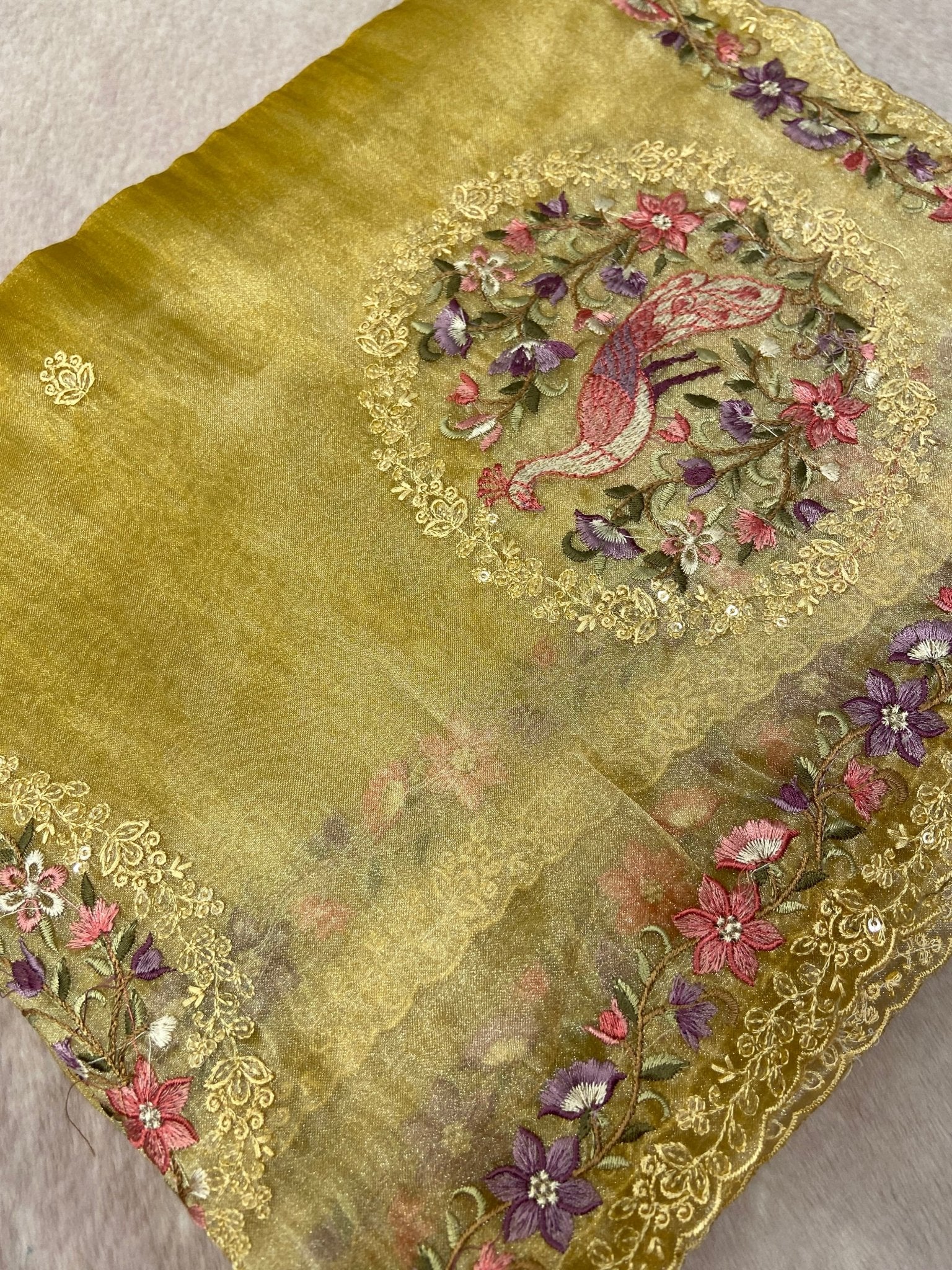 Pure Soft Tissue Organza Saree 💛 - Kanjeevaram Silk Mandir