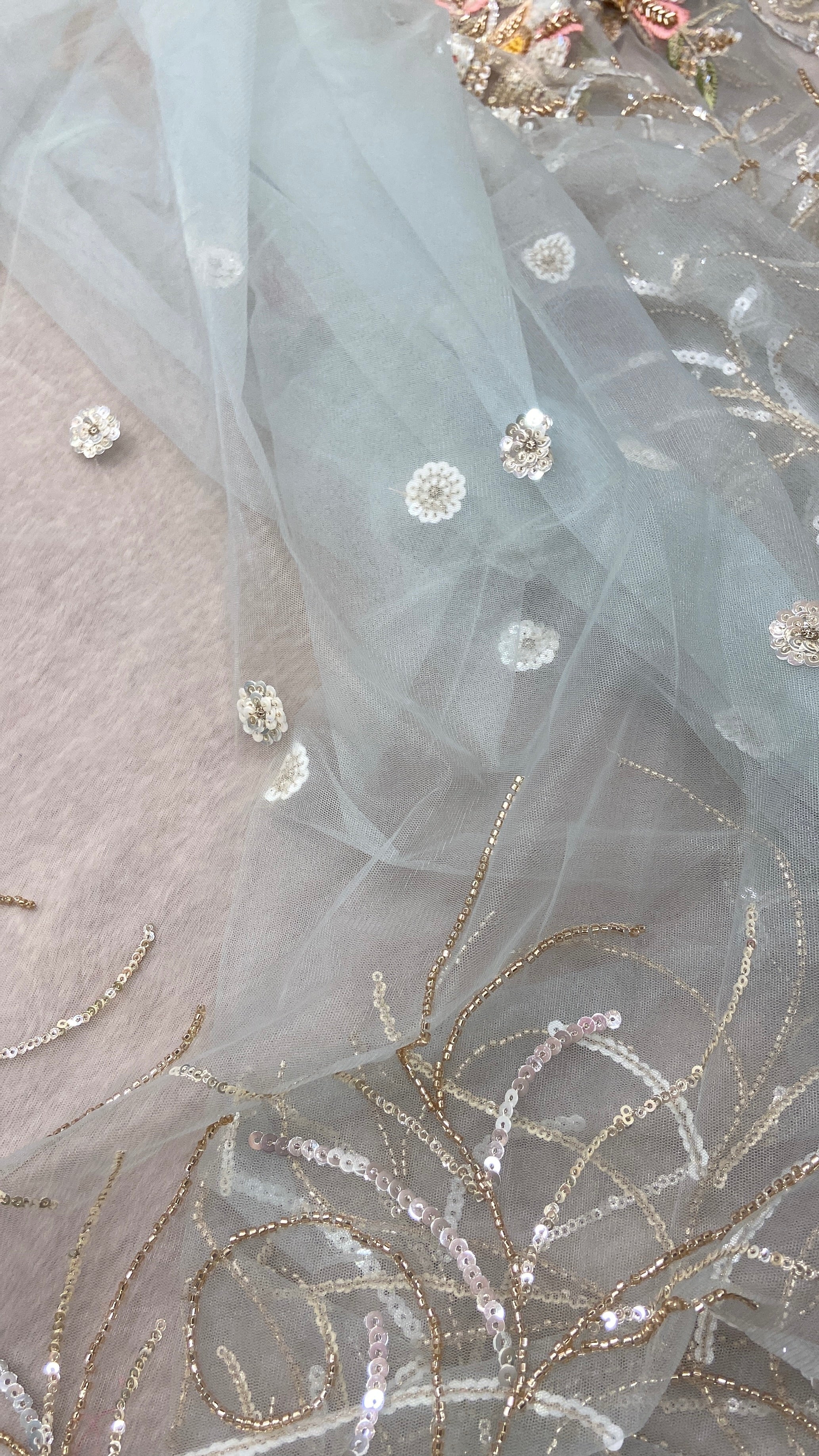Pure Soft Tissue Organza Saree🩵 - Kanjeevaram Silk Mandir