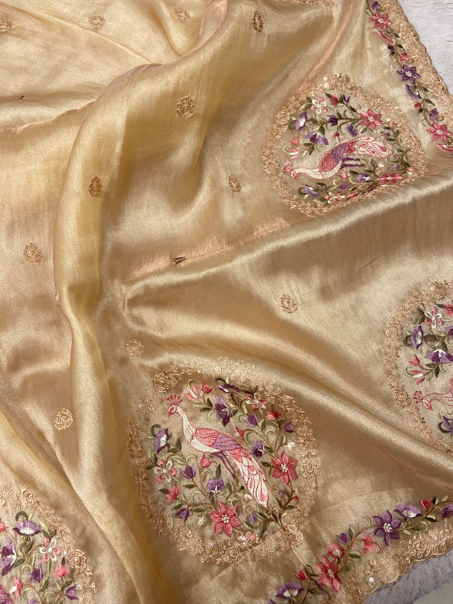 Pure Soft Tissue Organza Saree (light) - Kanjeevaram Silk Mandir