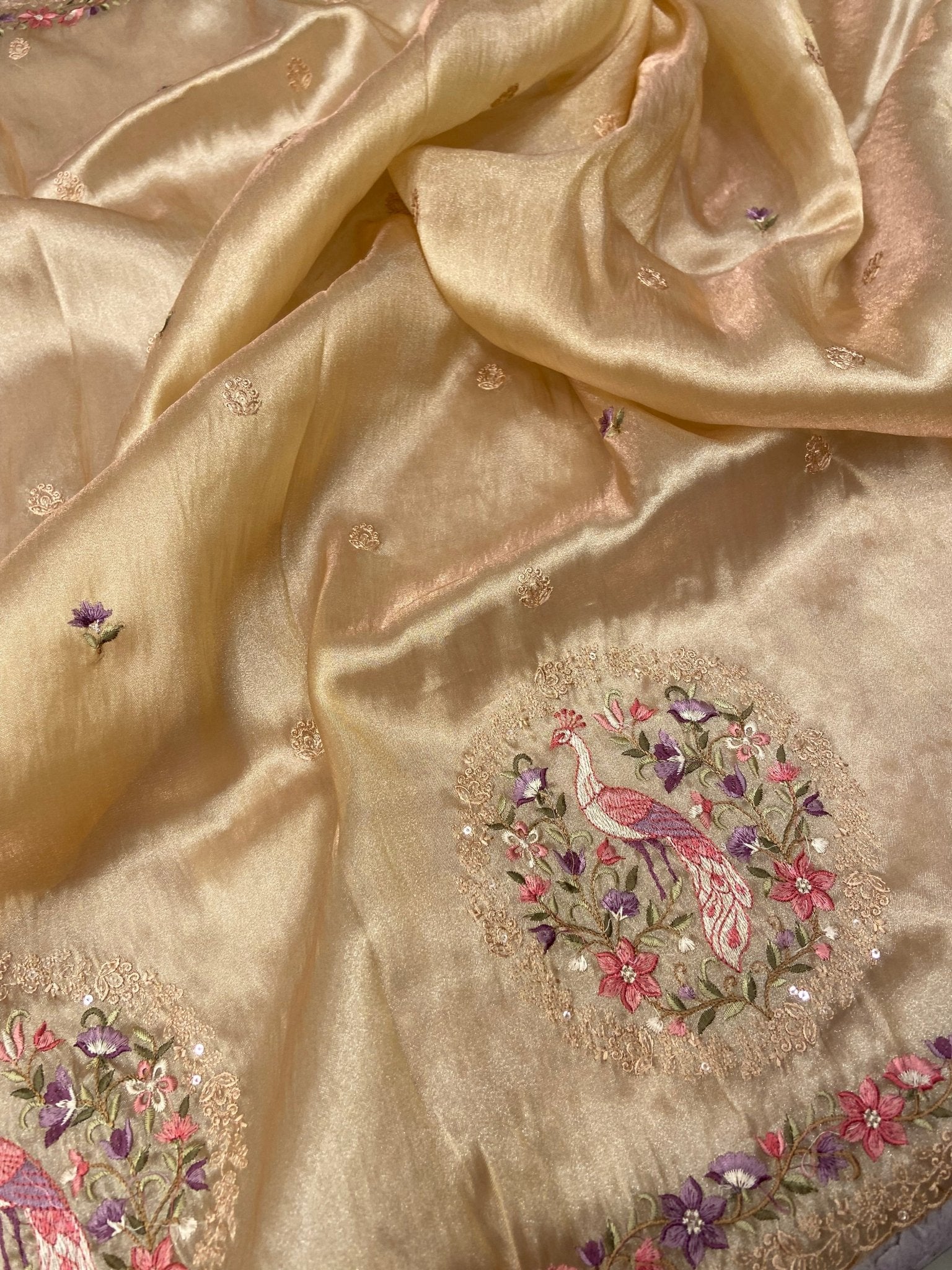 Pure Soft Tissue Organza Saree (light) - Kanjeevaram Silk Mandir