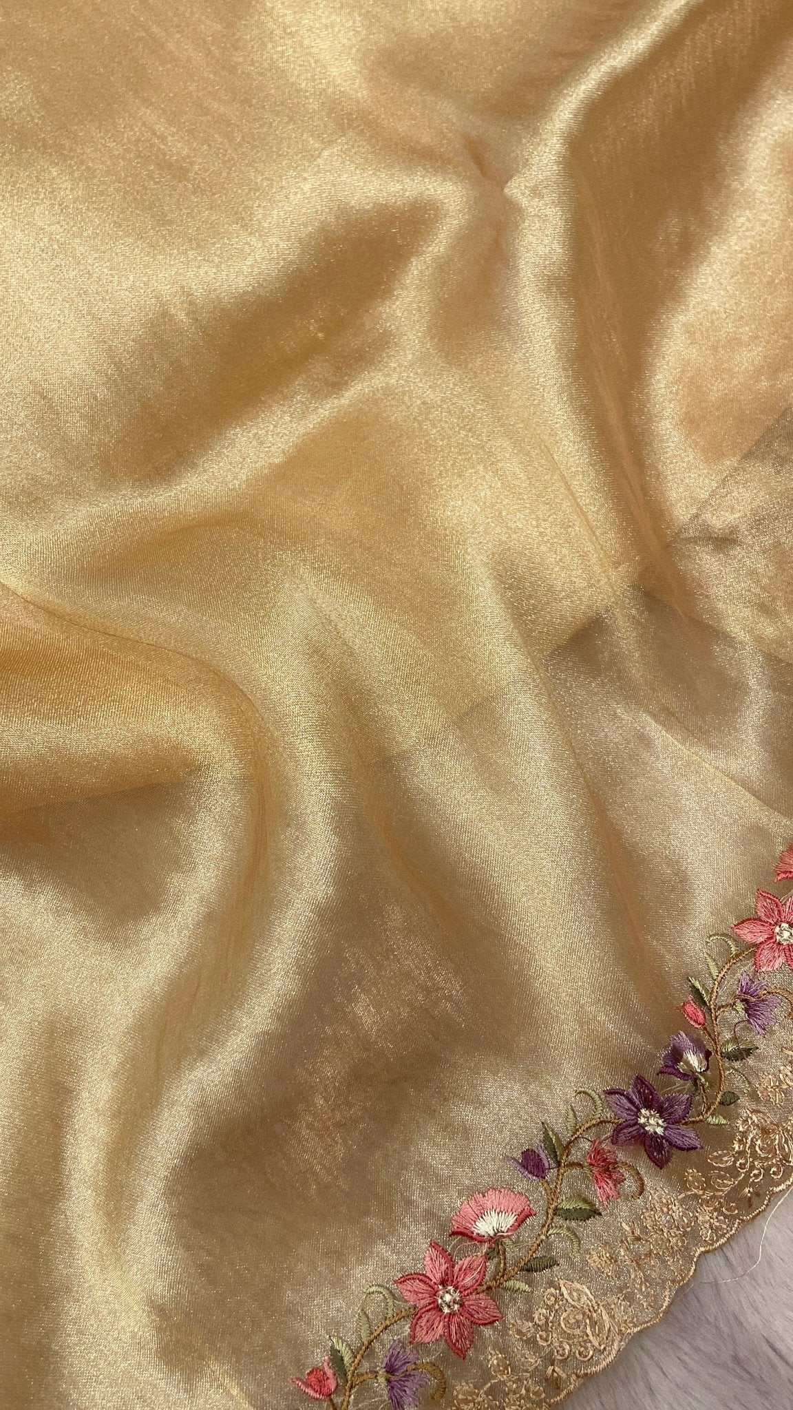 Pure Soft Tissue Organza Saree (light) - Kanjeevaram Silk Mandir