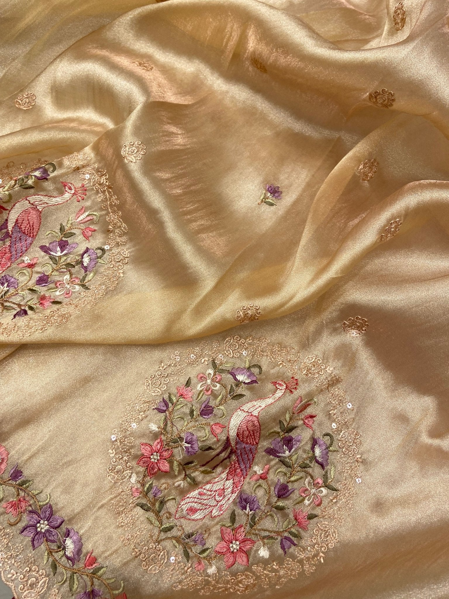 Pure Soft Tissue Organza Saree (light) - Kanjeevaram Silk Mandir
