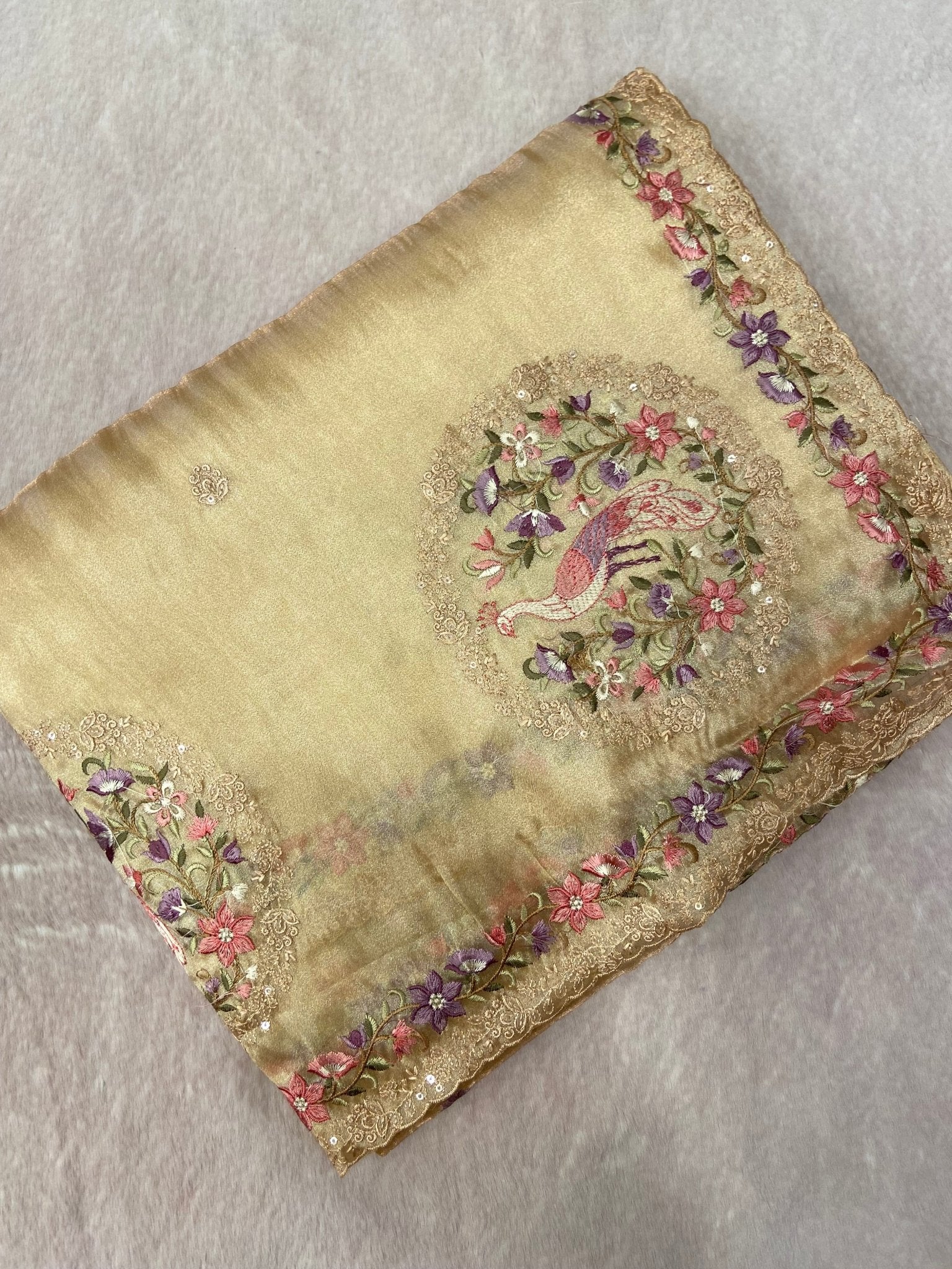Pure Soft Tissue Organza Saree (light) - Kanjeevaram Silk Mandir