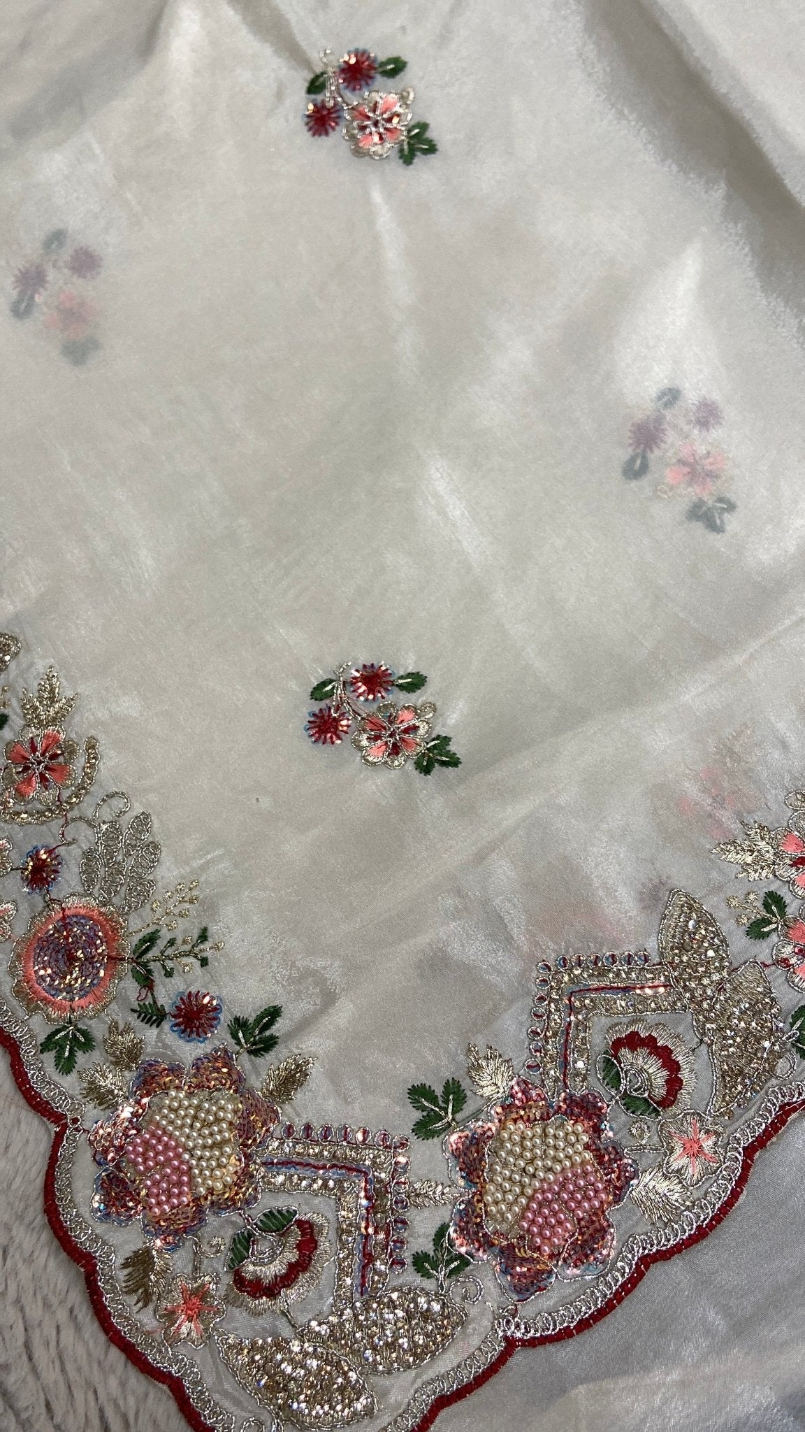 Pure Tissue Organza With Work Saree - Kanjeevaram Silk Mandir