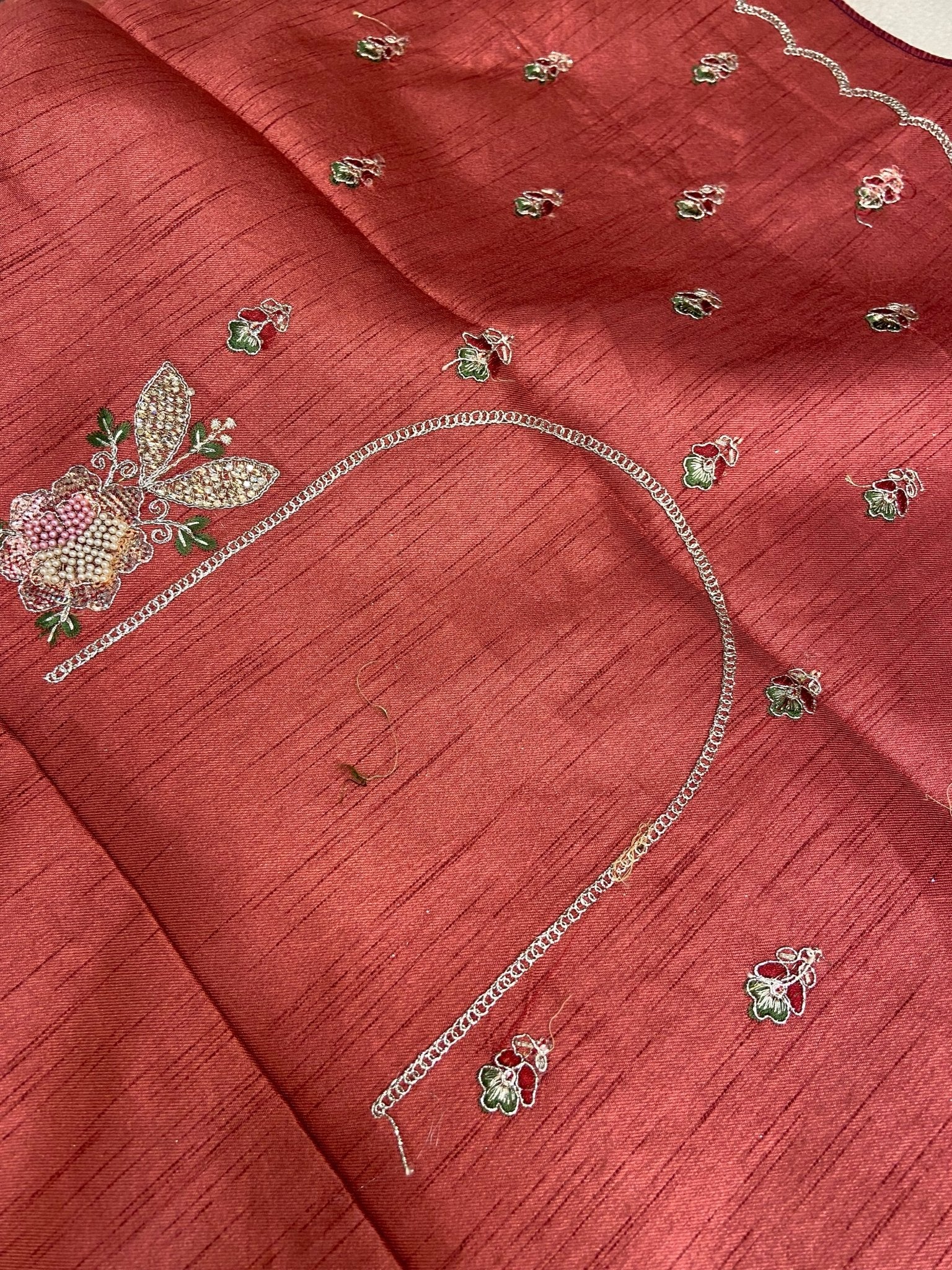 Pure Tissue Organza With Work Saree - Kanjeevaram Silk Mandir