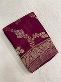 Pure Wrinkle Crepe georgette - Kanjeevaram Silk Mandir