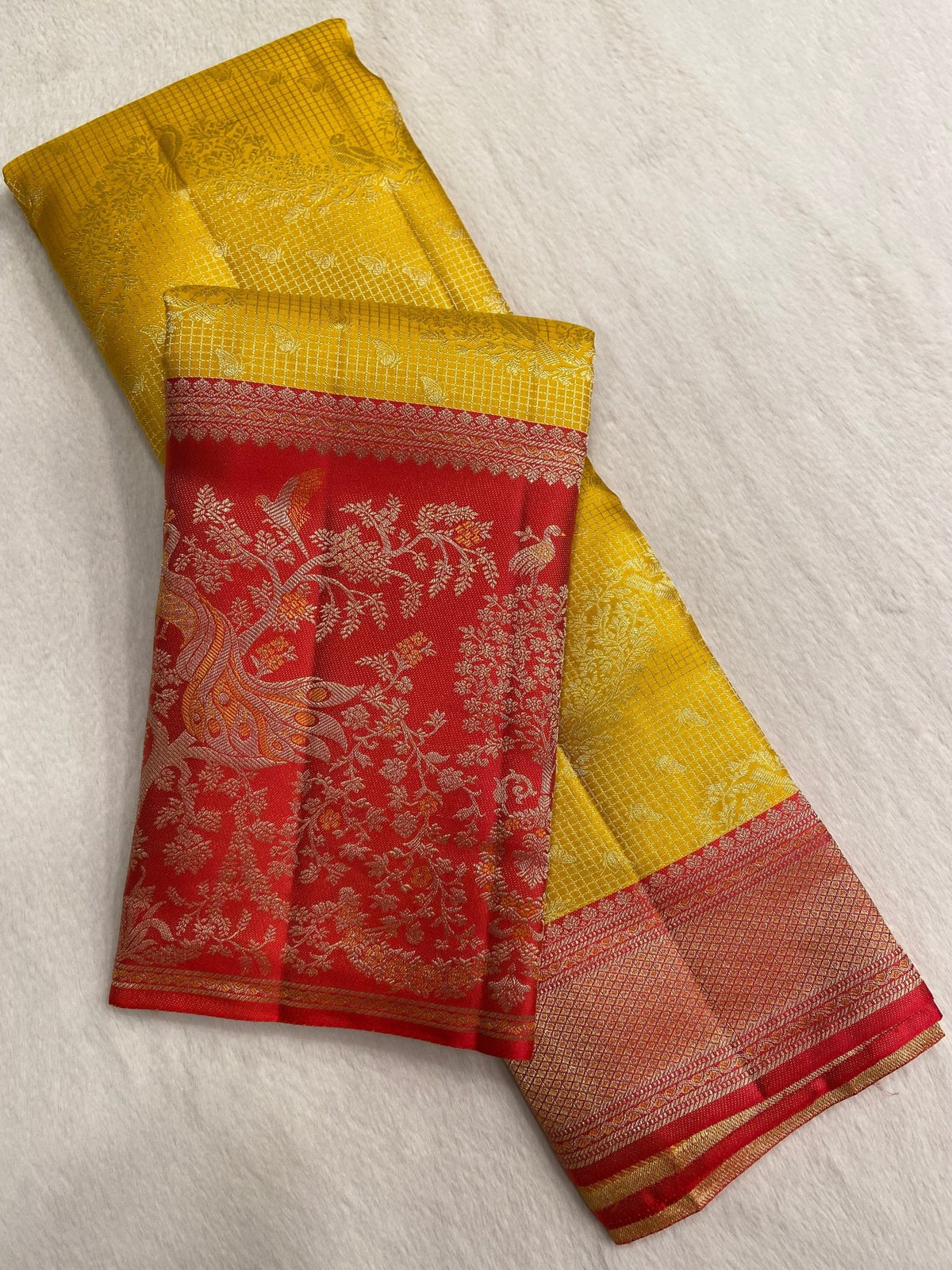 Pure Zari Handloom Kanjeevaram Silk Mark Certified Saree - Kanjeevaram Silk Mandir