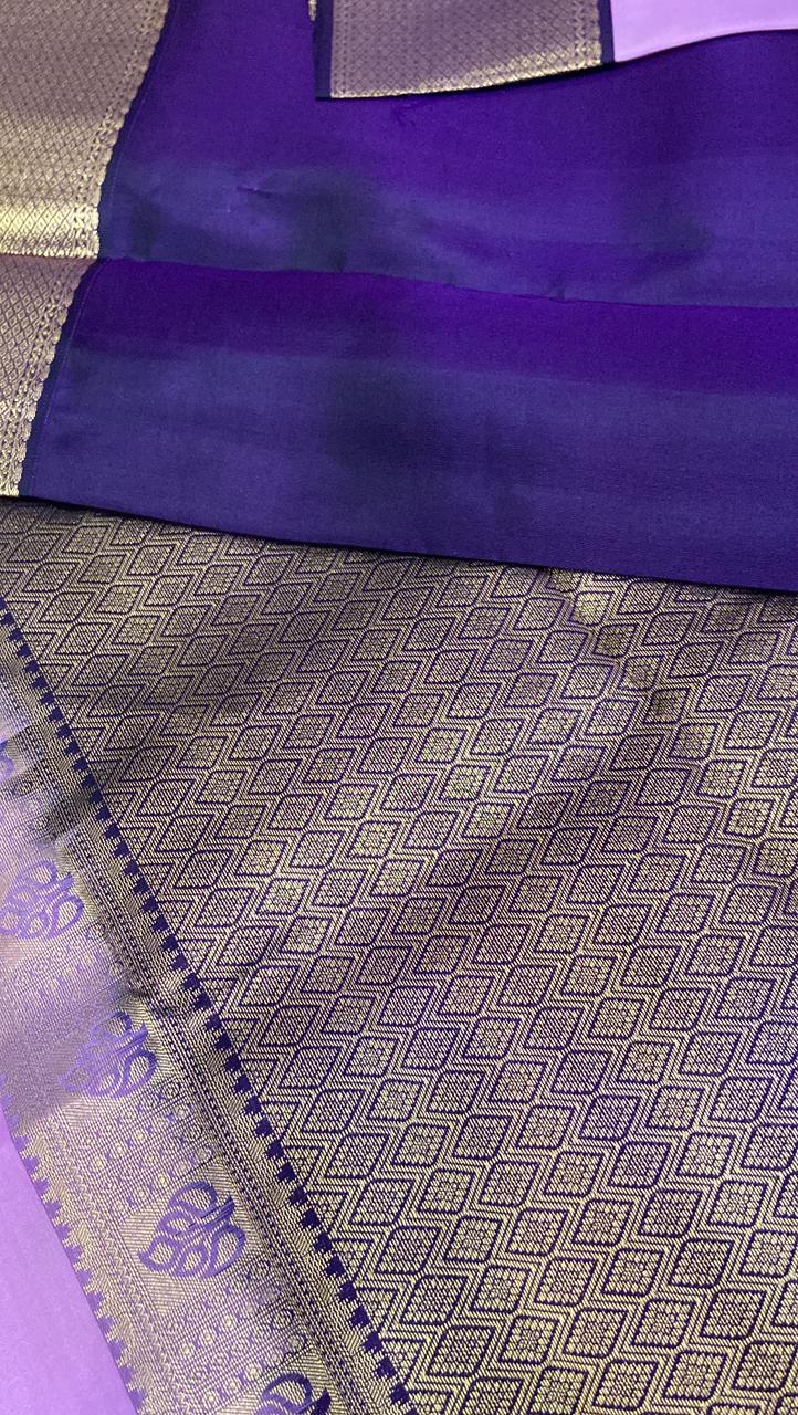 Pure Zari handloom Kanjeevaram silk mark certified saree - Kanjeevaram Silk Mandir