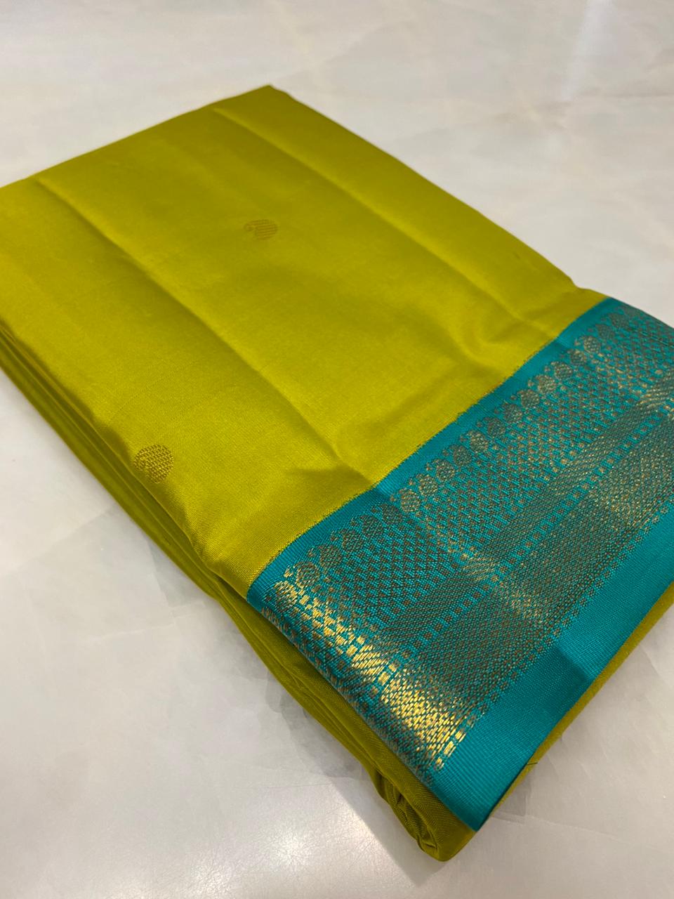 Pure Zari handloom Kanjeevaram silk mark certified saree - Kanjeevaram Silk Mandir