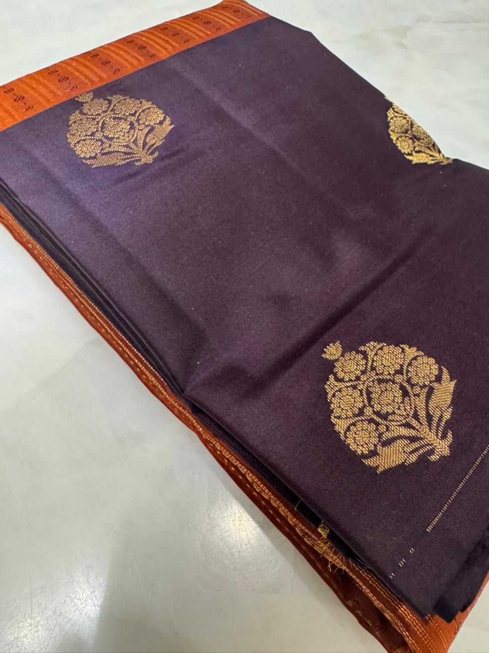 Pure zari handloom Kanjeevaram silk mark certified saree - Kanjeevaram Silk Mandir