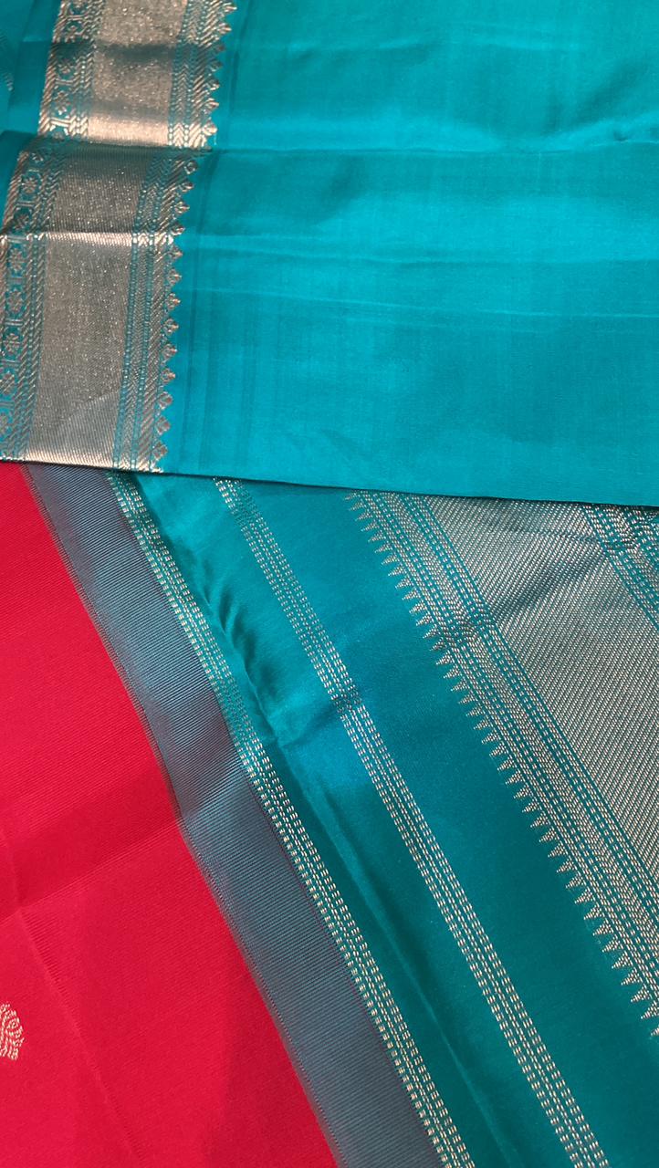 Pure zari handloom Kanjeevaram silk mark certified saree - Kanjeevaram Silk Mandir