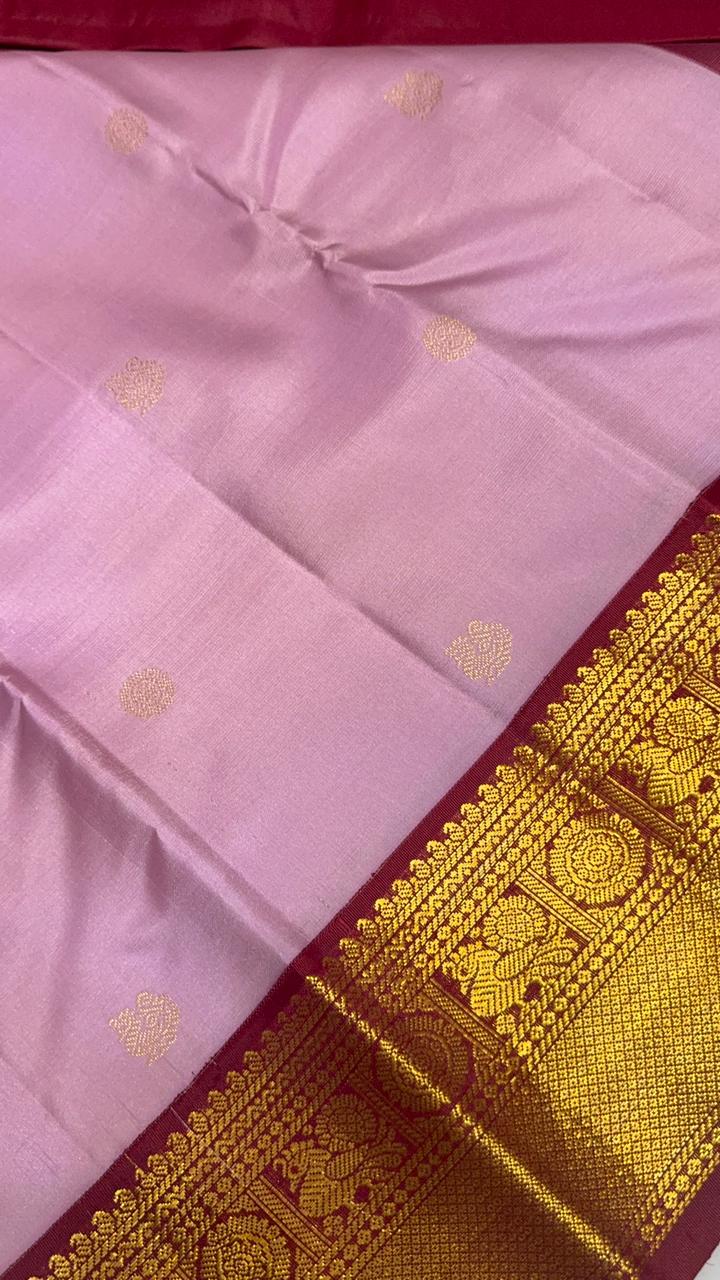 Pure zari handloom Kanjeevaram silk mark certified saree - Kanjeevaram Silk Mandir
