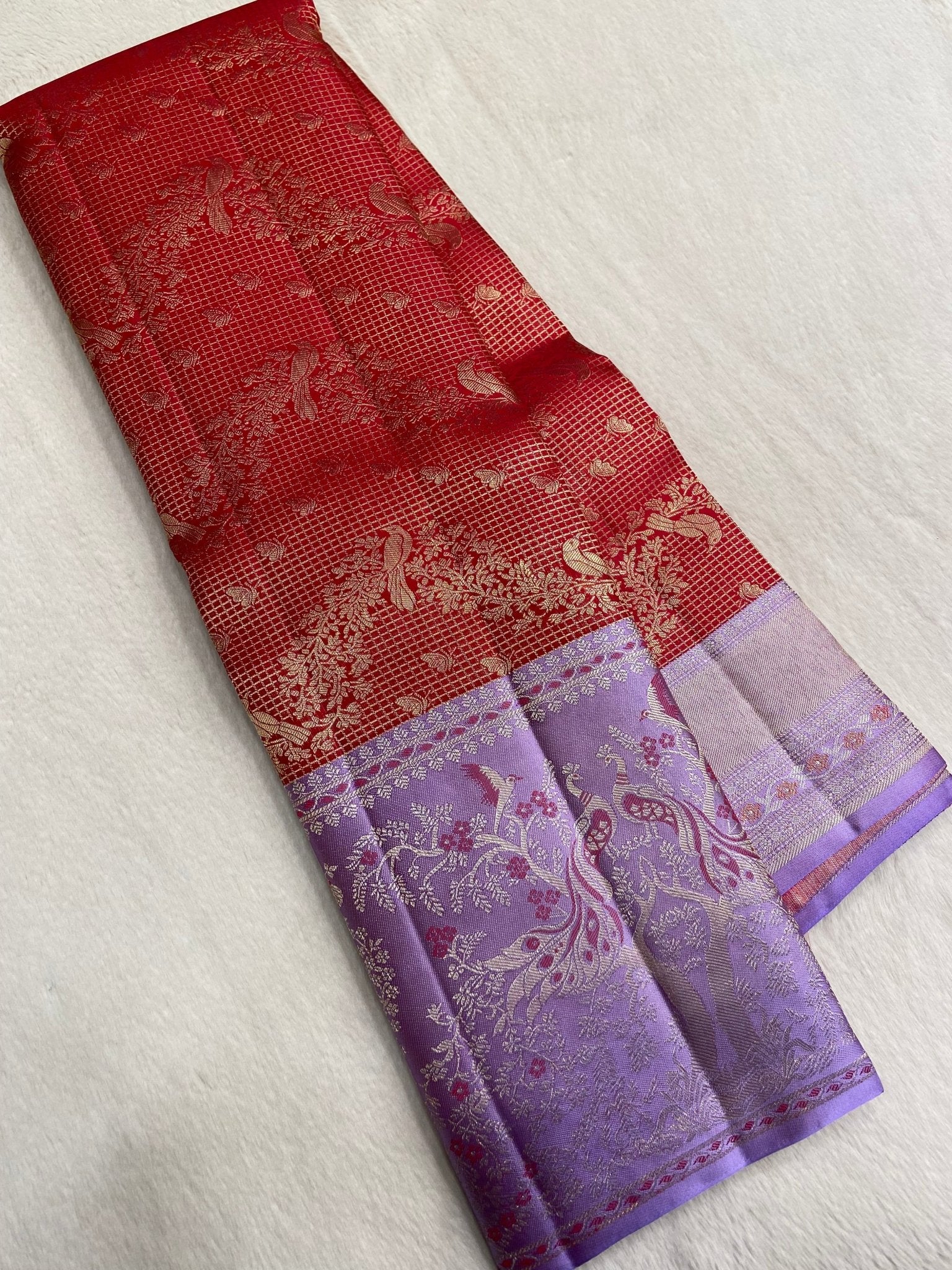 Pure Zari Handloom Kanjeevaram Silk Mark Certified Saree - Kanjeevaram Silk Mandir